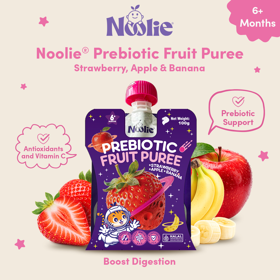 Noolie® Prebiotic Fruit Puree (Strawberry, Apple, Banana)