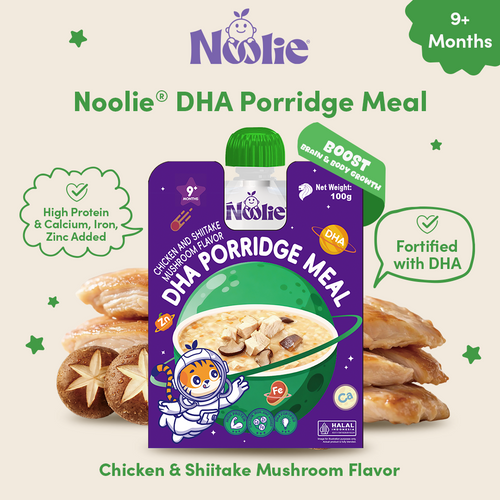 Noolie® DHA Porridge Meal - Chicken & Shiitake Mushroom