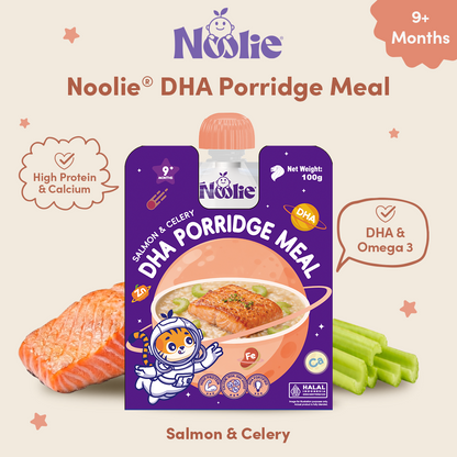Noolie® DHA Porridge Meal - Salmon & Celery