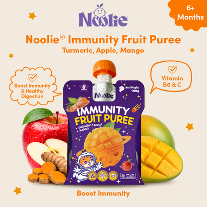 Noolie® Immunity Fruit Puree (Turmeric, Apple, Mango)