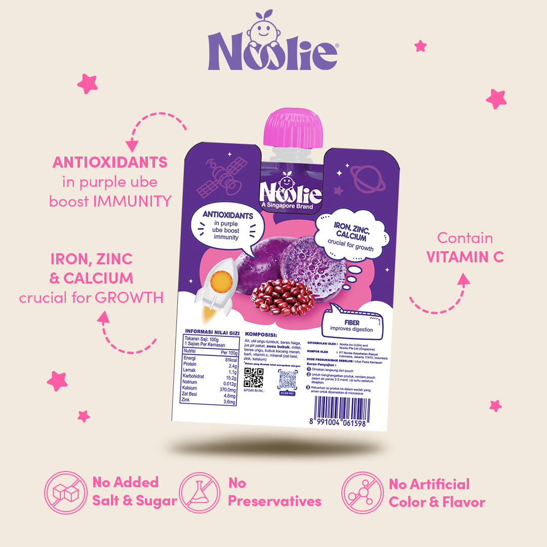 Noolie® Nutri Porridge Meal - Ube & Red Bean
