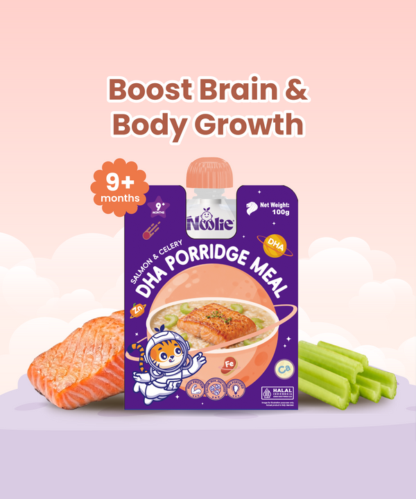Noolie® DHA Porridge Meal - Salmon & Celery