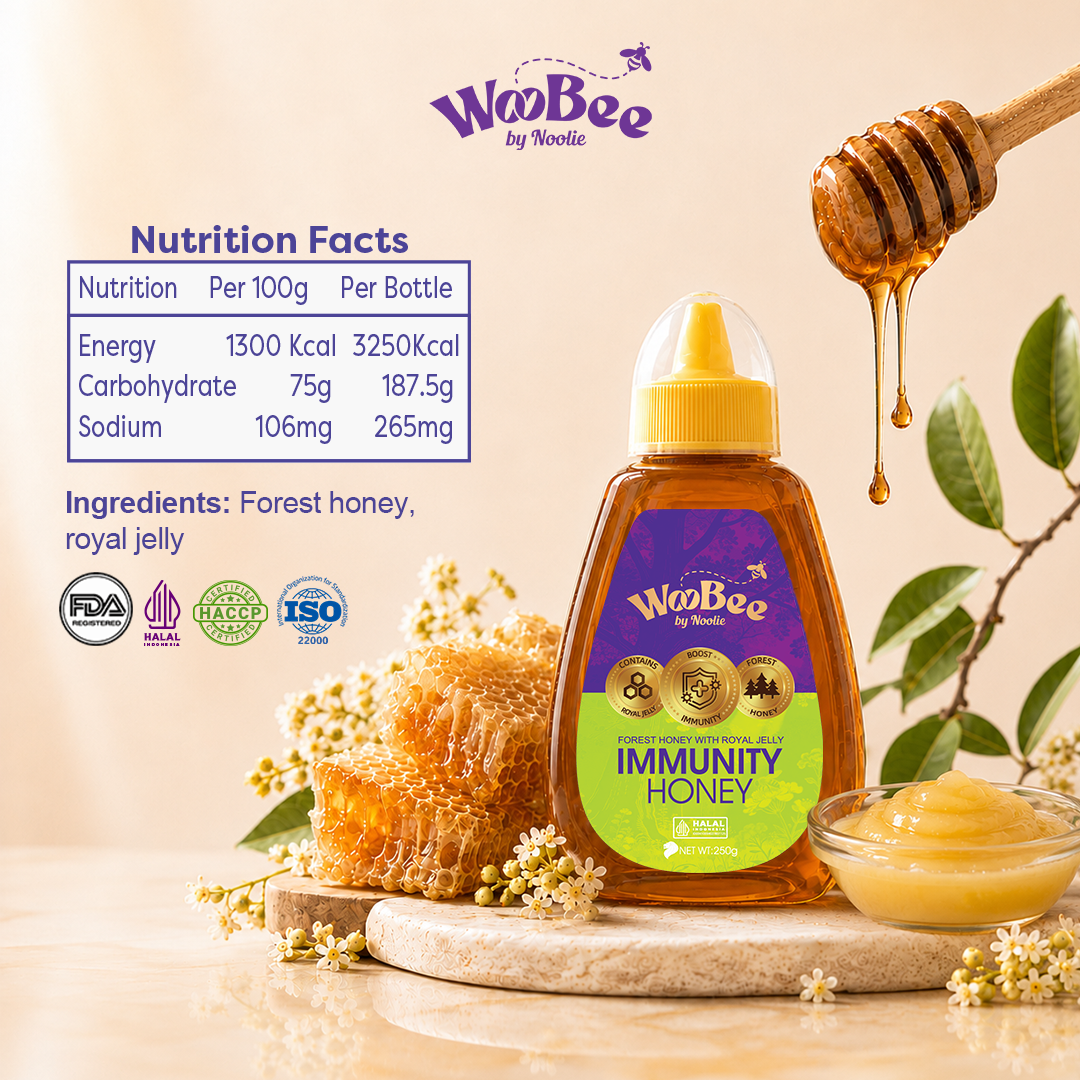 WooBee Immunity Honey (Forest Honey with Royal Jelly)