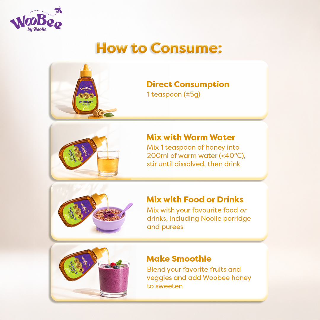 WooBee Immunity Honey (Forest Honey with Royal Jelly)